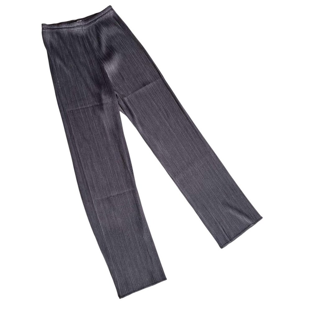 PLEATS PLEASE Issey Miyake Women's Gray Trousers Pants Pleated Size 3 M L
